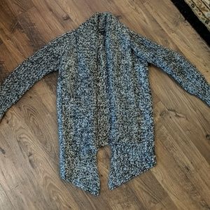 Black and white sweated cardigan